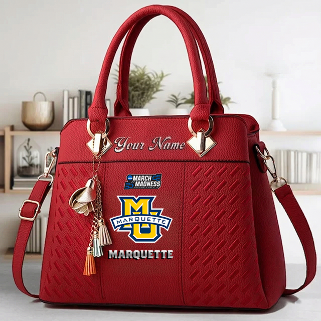 LIMITED EDITION - NEW CUSTOMIZED MAM NCAA17 MGE MA GOLDEN EAGLES ZIP HANDBAG MULTICOLOR
