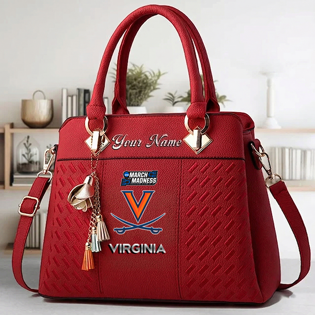 LIMITED EDITION - NEW CUSTOMIZED MAM NCAA23 VIC VI CAVALIERS ZIP HANDBAG MULTICOLOR