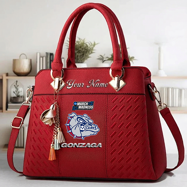 LIMITED EDITION - NEW CUSTOMIZED MAM NCAA27 GOB GO BULLDOGS ZIP HANDBAG MULTICOLOR