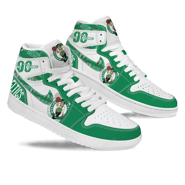 LIMITED EDITION - NEW CUSTOMIZED NBA03 BT CELTICS AIR JORDAN SNEAKERS