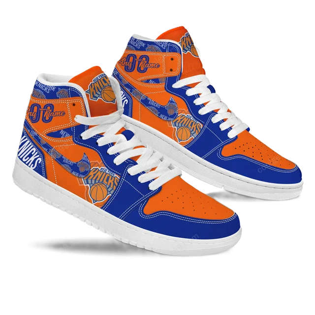 LIMITED EDITION - NEW CUSTOMIZED NBA04 NY KNICKS AIR JORDAN SNEAKERS