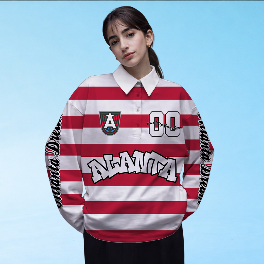 LIMITED EDITION - NEW CUSTOMIZED WNBA01 ALD AT DREAM LONG SLEEVE POLO ...
