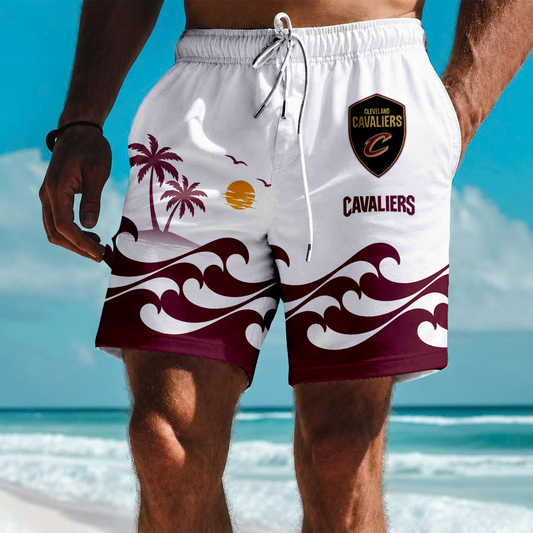 LIMITED EDITION - NEW CUSTOMIZED NBA02 CCA CLEVELAND CAVALIERS SHORT PANTS