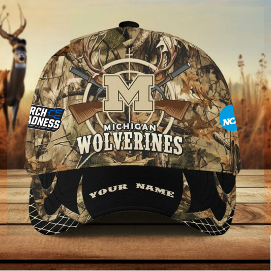 LIMITED EDITION - NEW CUSTOMIZED MAM NCAA02 MIW MI WOLVERINES CLASSIC CAP