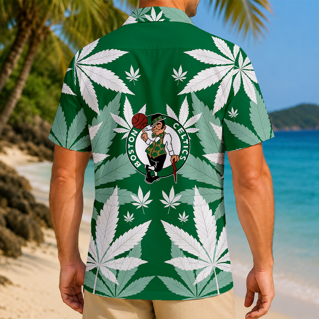 LIMITED EDITION - NEW CUSTOMIZED NBA03 BCE BOSTON CELTICS UNISEX HAWAIIAN SHIRT