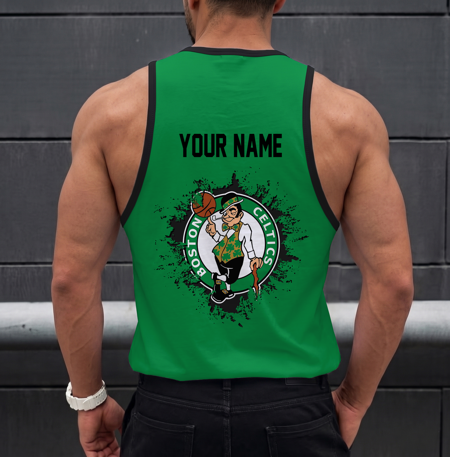 LIMITED EDITION - NEW CUSTOMIZED NBA03 BCE BOSTON CELTICS UNISEX TANK TOP