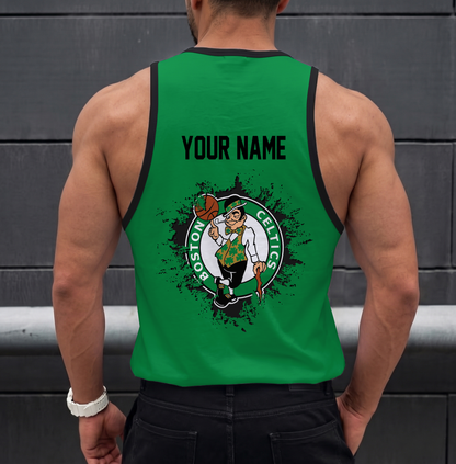 LIMITED EDITION - NEW CUSTOMIZED NBA03 BCE BOSTON CELTICS UNISEX TANK TOP