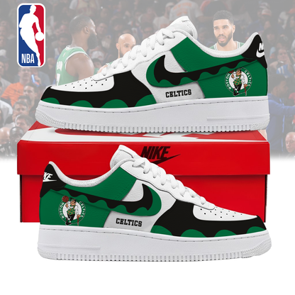 LIMITED EDITION - NEW CUSTOMIZED NBA03 BCE BOSTON CELTICS AF1 SNEAKERS
