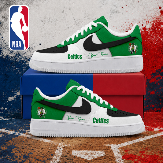 LIMITED EDITION - NEW CUSTOMIZED NBA03 BCE BOSTON CELTICS AF1 SNEAKERS