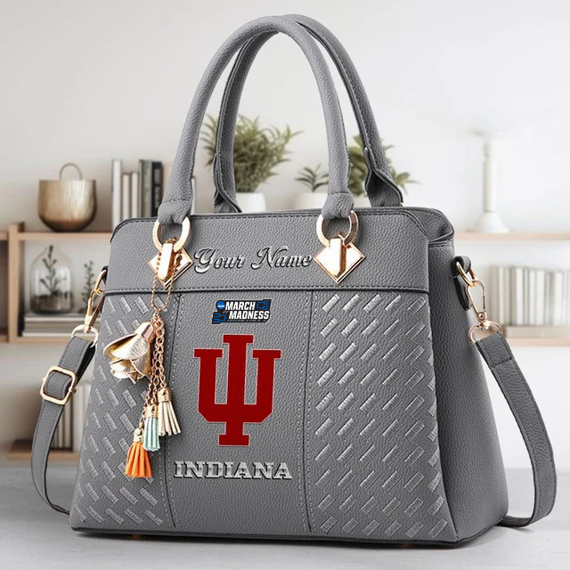LIMITED EDITION - NEW CUSTOMIZED MAM NCAA03 IDH ID HOOSIERS ZIP HANDBAG MULTICOLOR