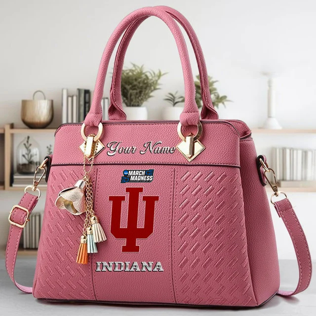 LIMITED EDITION - NEW CUSTOMIZED MAM NCAA03 IDH ID HOOSIERS ZIP HANDBAG MULTICOLOR