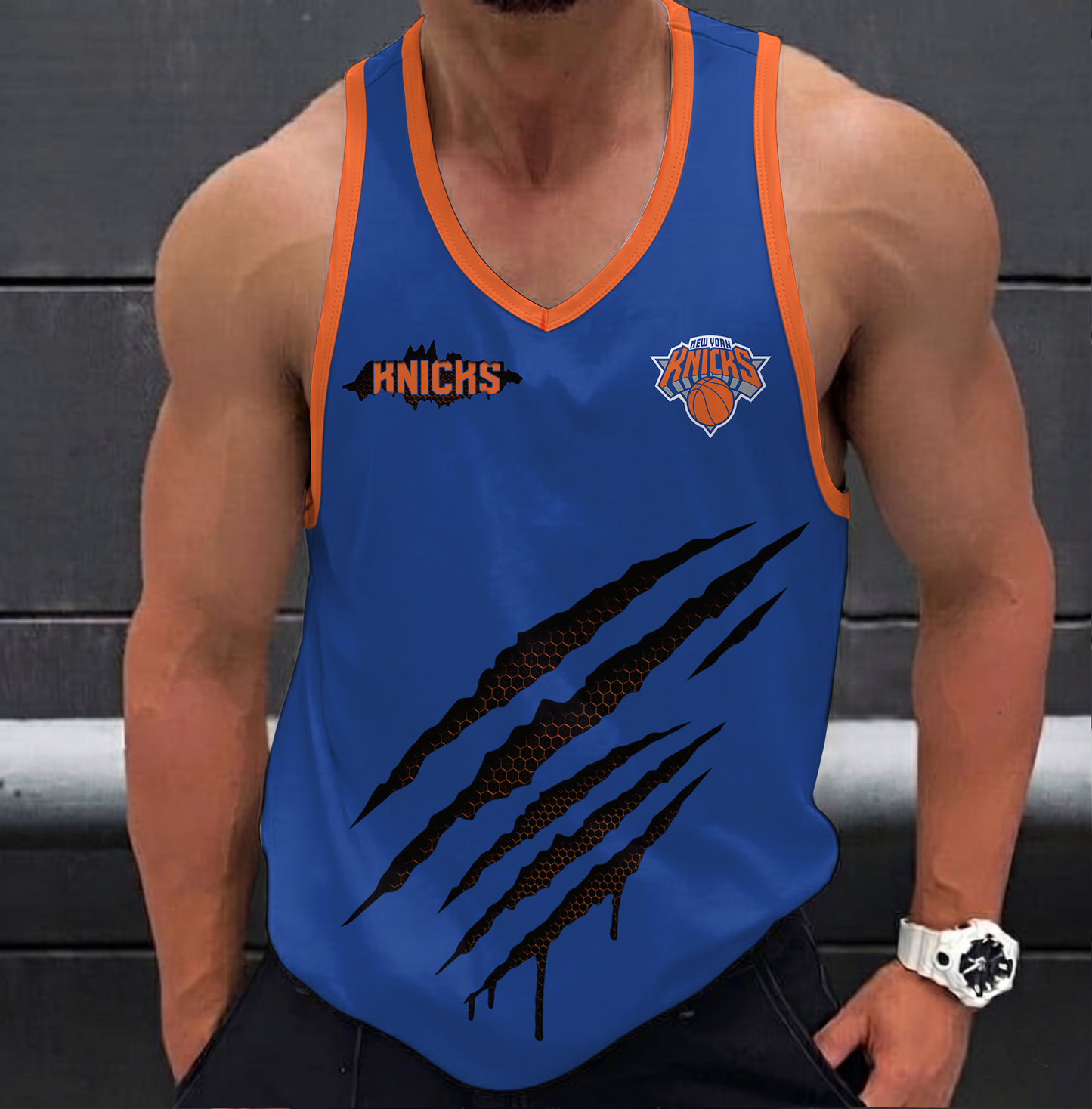 LIMITED EDITION - NEW CUSTOMIZED NBA04 NYK NEW YORK KNICKS UNISEX TANK TOP