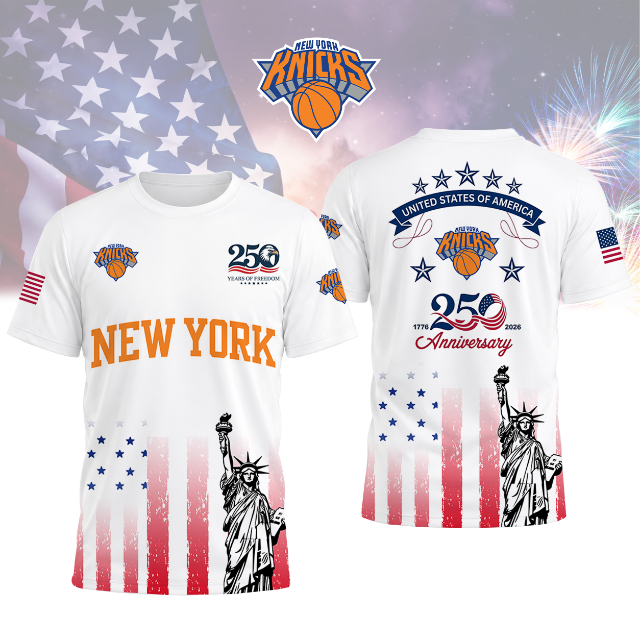 LIMITED EDITION - NEW CUSTOMIZED NBA04 NYK NEW YORK KNICKS T-SHIRT, POLO SHIRT, ZIP POLO SHIRT, SWEATSHIRT, HOODIE & ZIP HOODIE