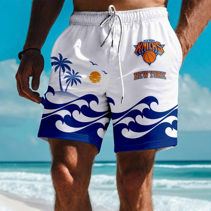 LIMITED EDITION - NEW CUSTOMIZED NBA04 NYK NEW YORK KNICKS SHORT PANTS