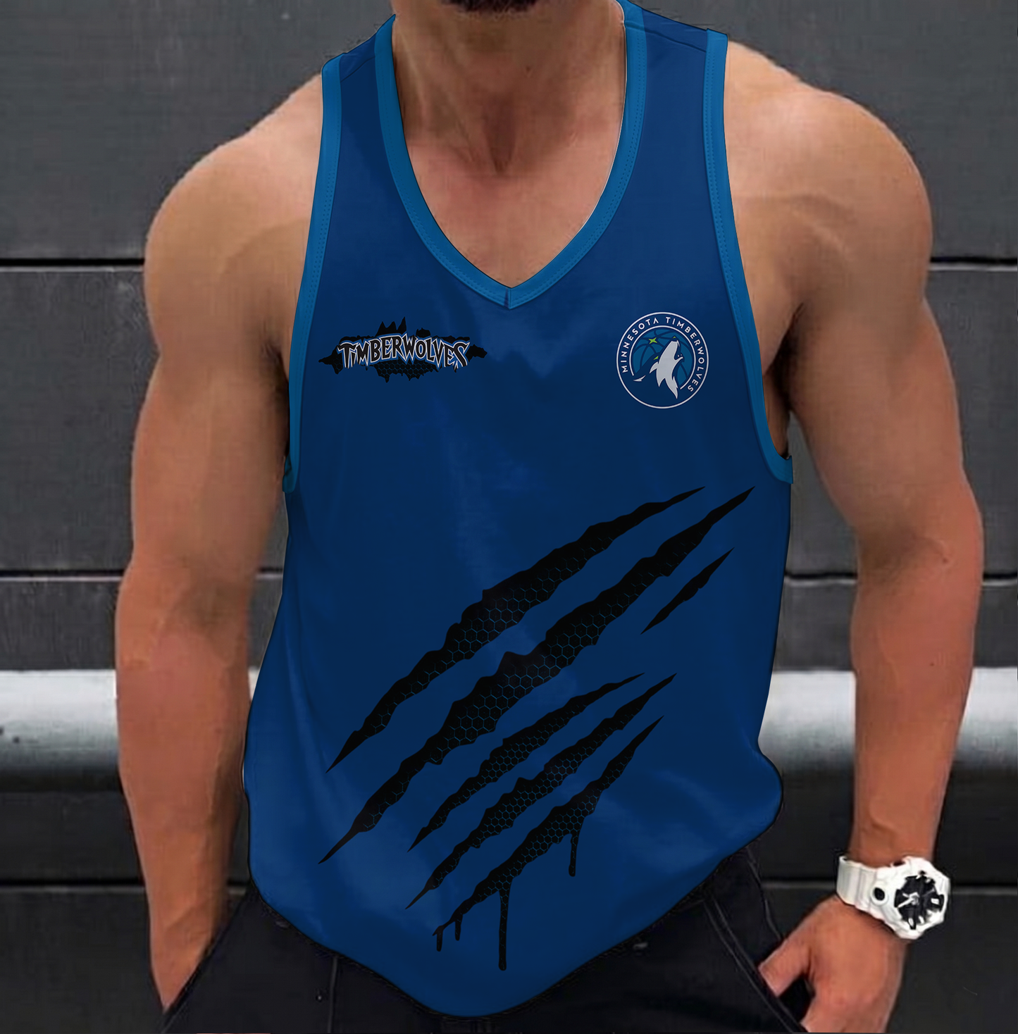 LIMITED EDITION - NEW CUSTOMIZED NBA05 MTW MINNESOTA TIMBERWOLVES UNISEX TANK TOP