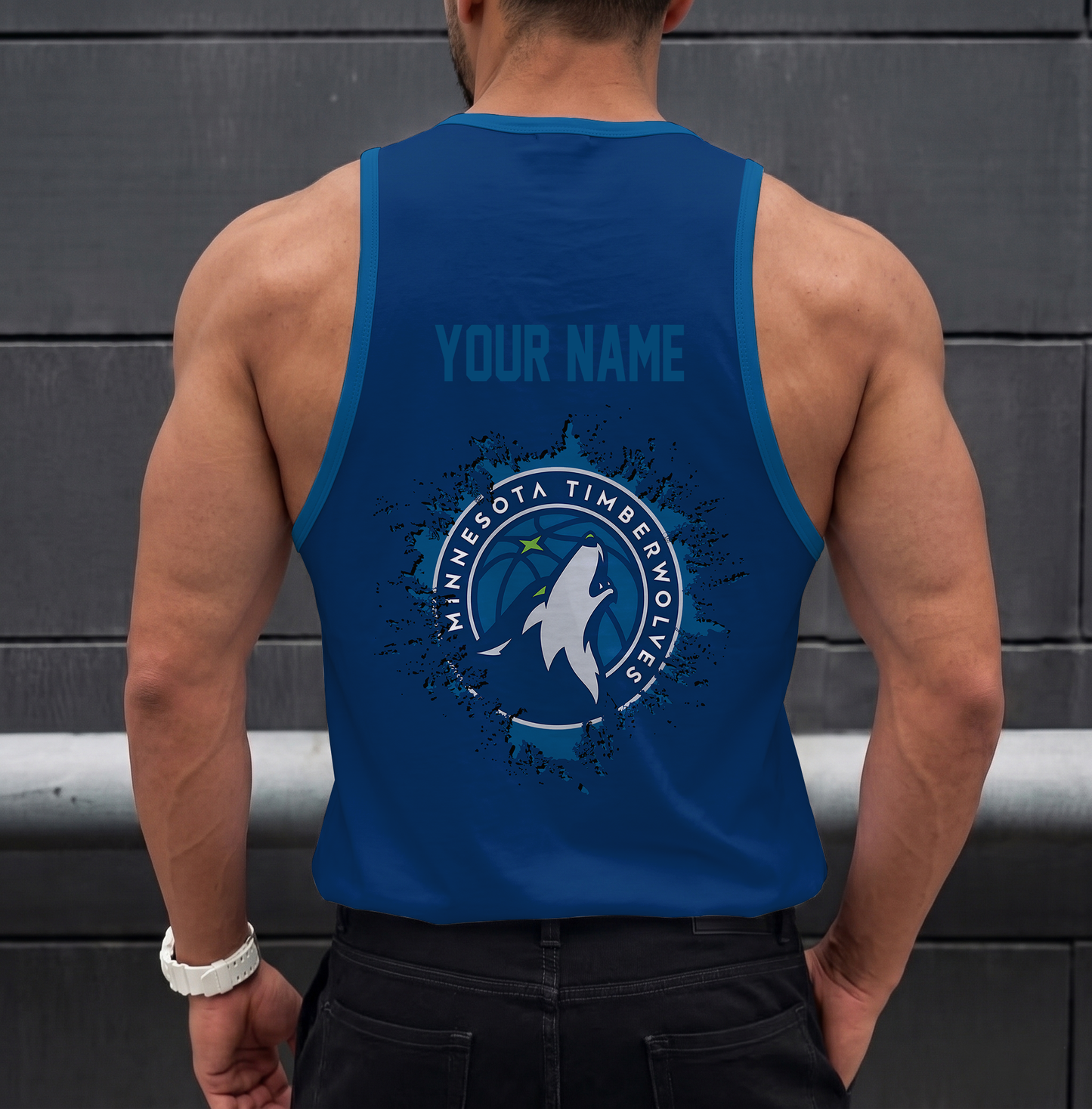 LIMITED EDITION - NEW CUSTOMIZED NBA05 MTW MINNESOTA TIMBERWOLVES UNISEX TANK TOP