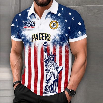 LIMITED EDITION - NEW CUSTOMIZED NBA06 IPA INDIANA PACERS POLO SHIRT, ZIP POLO SHIRT & T-SHIRTS