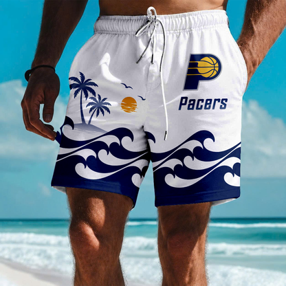 LIMITED EDITION - NEW CUSTOMIZED NBA06 IPA INDIANA PACERS SHORT PANTS