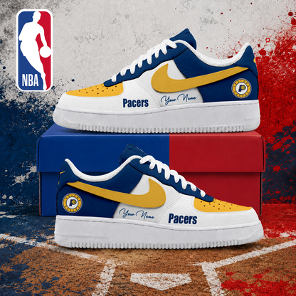 LIMITED EDITION - NEW CUSTOMIZED NBA06 IPA INDIANA PACERS AF1 SNEAKERS