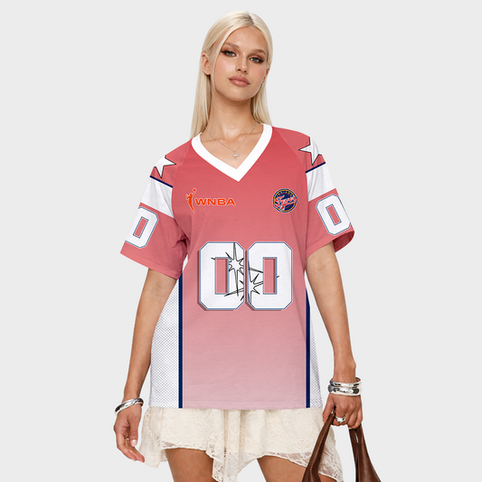 LIMITED EDITION - NEW CUSTOMIZED WNBA06 IDF IN FEVER V-NECK BASKETBALL JERSEY