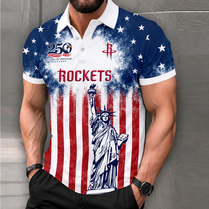 LIMITED EDITION - NEW CUSTOMIZED NBA07 HRO HOUSTON ROCKETS POLO SHIRT, ZIP POLO SHIRT & T-SHIRTS