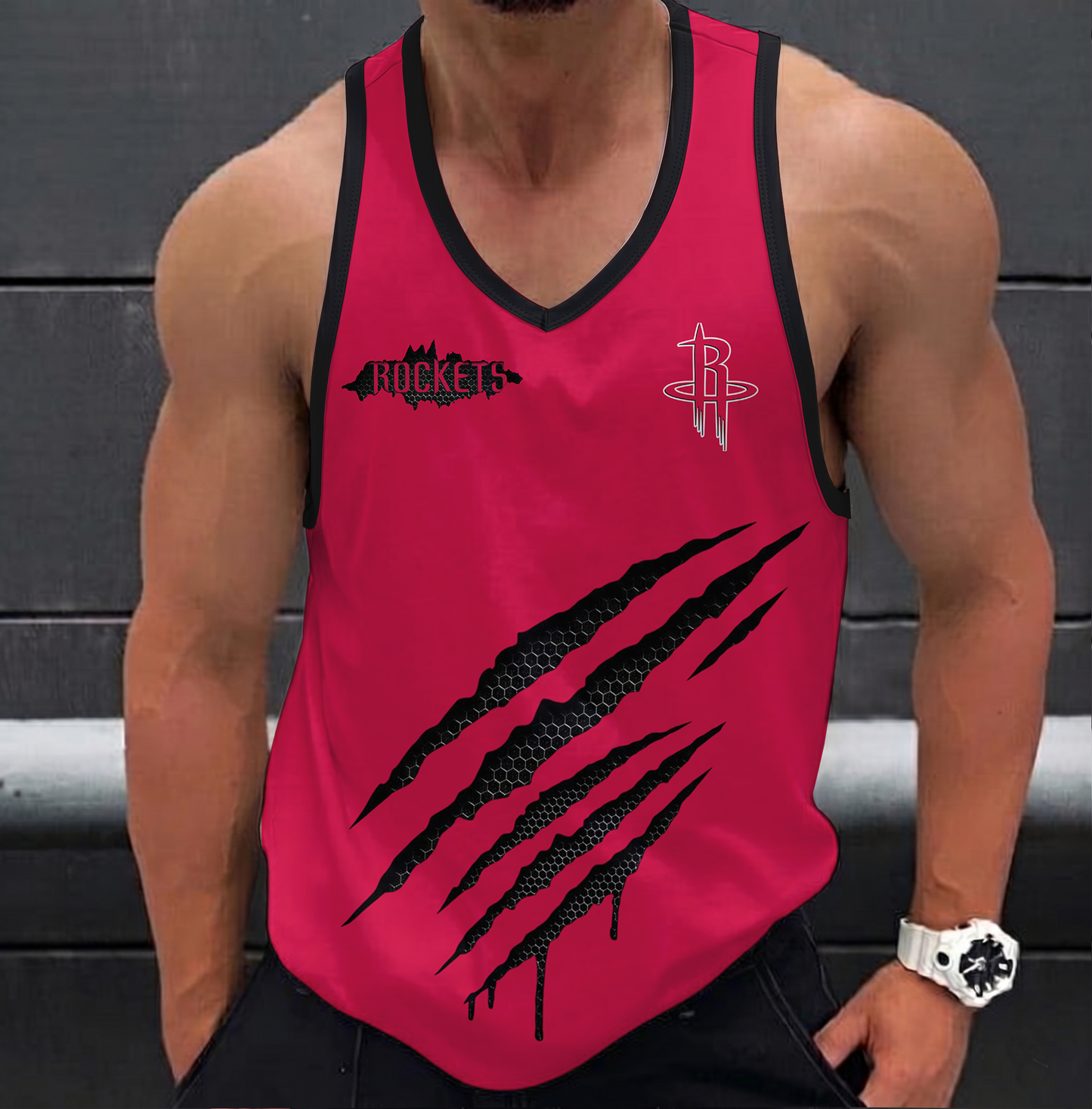 LIMITED EDITION - NEW CUSTOMIZED NBA07 HRO HOUSTON ROCKETS UNISEX TANK TOP
