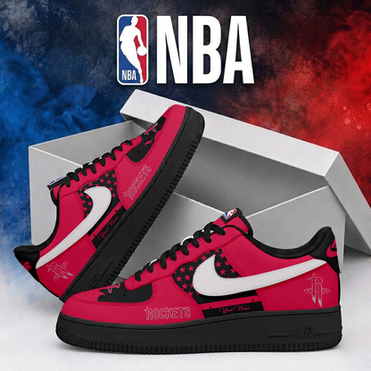 LIMITED EDITION - NEW CUSTOMIZED NBA07 HRO HOUSTON ROCKETS AF1 SHOES