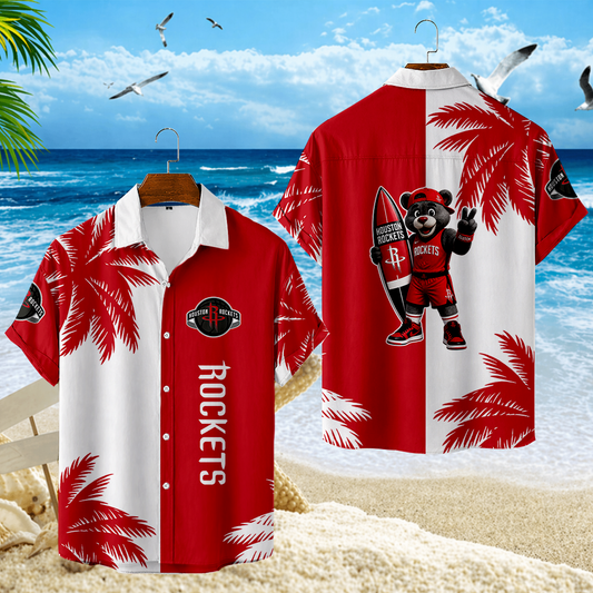 LIMITED EDITION - NEW CUSTOMIZED NBA07 HRO HOUSTON ROCKETS UNISEX HAWAIIAN SHIRT