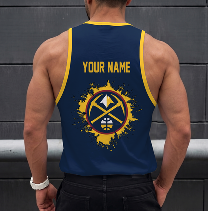LIMITED EDITION - NEW CUSTOMIZED NBA08 DNU DENVER NUGGETS UNISEX TANK TOP