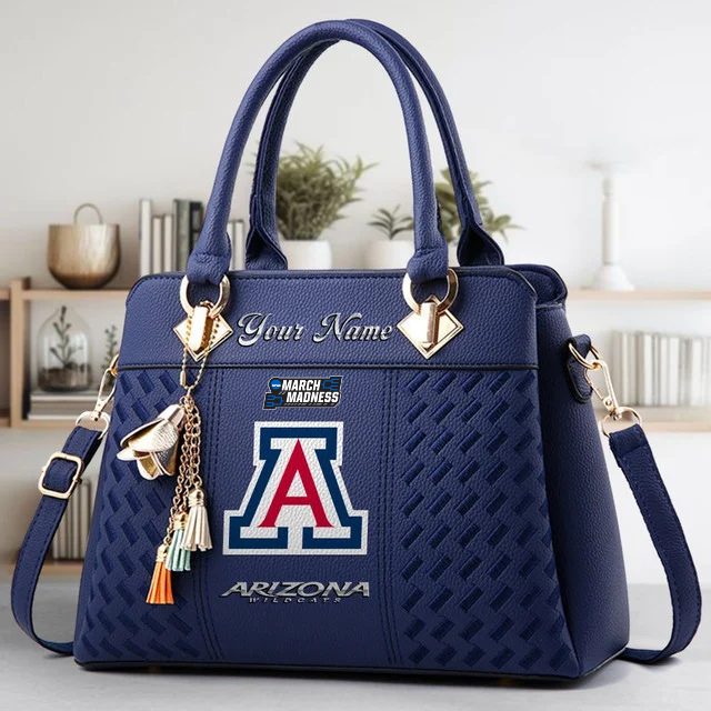 LIMITED EDITION - NEW CUSTOMIZED MAM NCAA09 ARW AR WILCATS ZIP HANDBAG MULTICOLOR