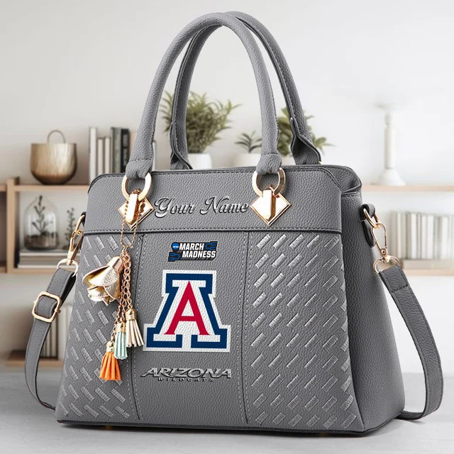 LIMITED EDITION - NEW CUSTOMIZED MAM NCAA09 ARW AR WILCATS ZIP HANDBAG MULTICOLOR