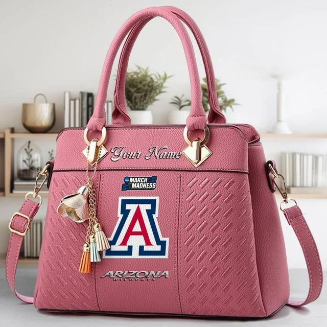 LIMITED EDITION - NEW CUSTOMIZED MAM NCAA09 ARW AR WILCATS ZIP HANDBAG MULTICOLOR