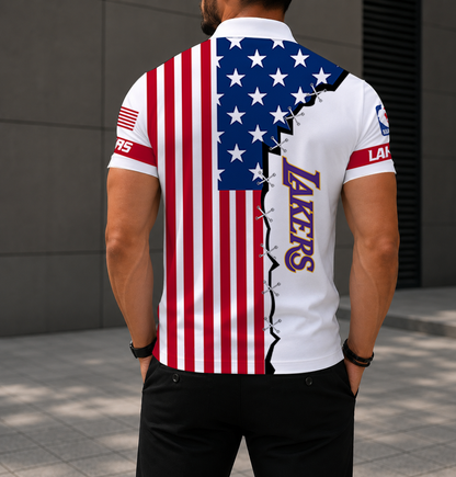 LIMITED EDITION - NEW CUSTOMIZED NBA09 LLA LOS ANGELES LAKERS POLO SHIRT, ZIP POLO SHIRT & T-SHIRTS