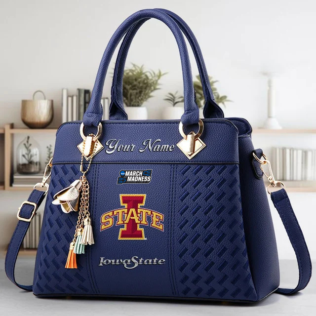 LIMITED EDITION - NEW CUSTOMIZED MAM NCAA10 ISC IS CYCLONES ZIP HANDBAG MULTICOLOR