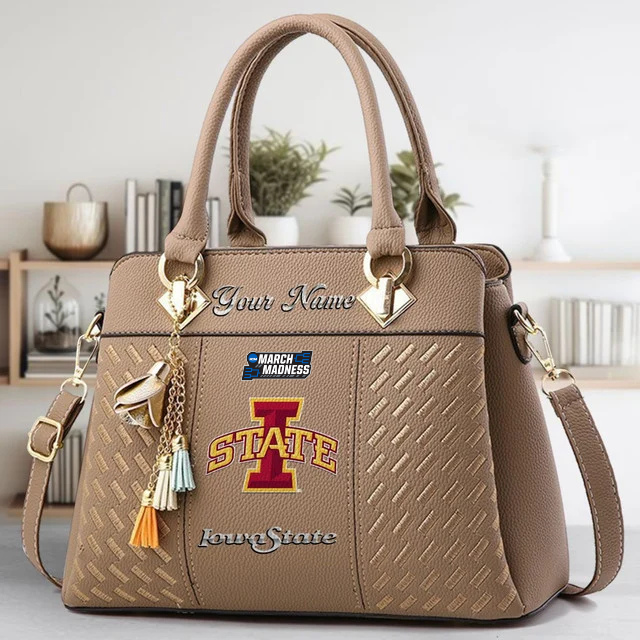 LIMITED EDITION - NEW CUSTOMIZED MAM NCAA10 ISC IS CYCLONES ZIP HANDBAG MULTICOLOR