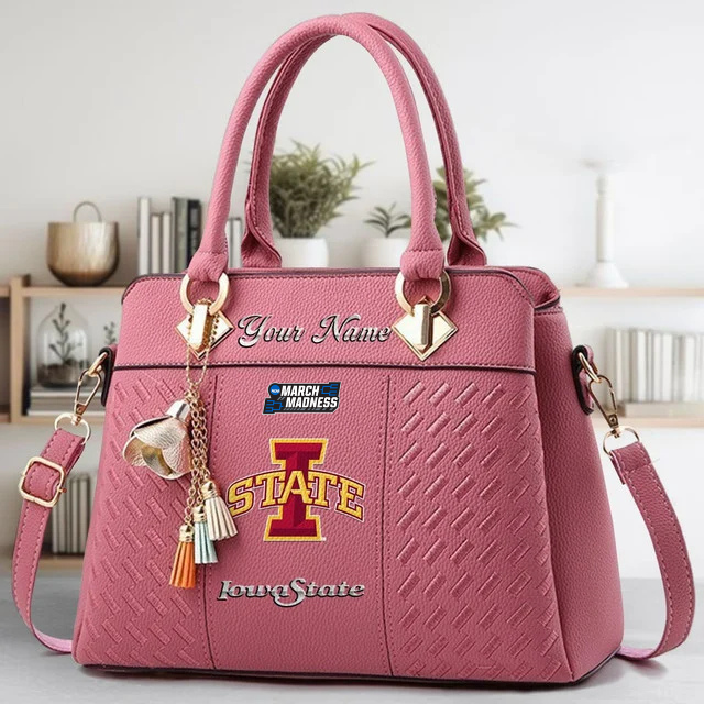 LIMITED EDITION - NEW CUSTOMIZED MAM NCAA10 ISC IS CYCLONES ZIP HANDBAG MULTICOLOR