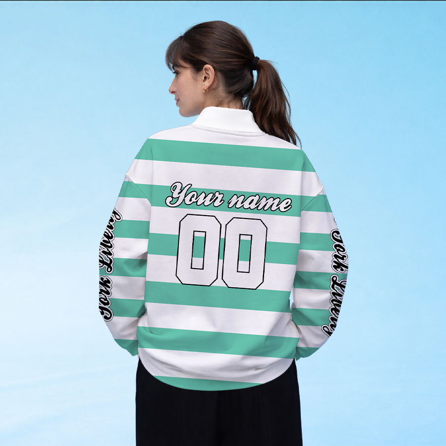 LIMITED EDITION - NEW CUSTOMIZED WNBA10 NYL NY LIBERTY LONG SLEEVE POLO