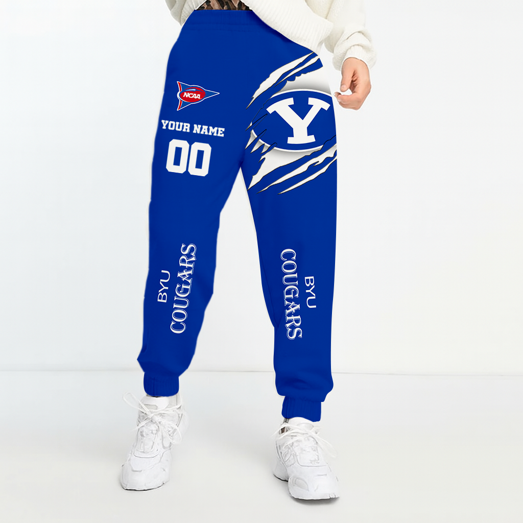 LIMITED EDITION - NEW CUSTOMIZED NCAA FBS11 BYU BYU COUGARS UNISEX LONG PANTS