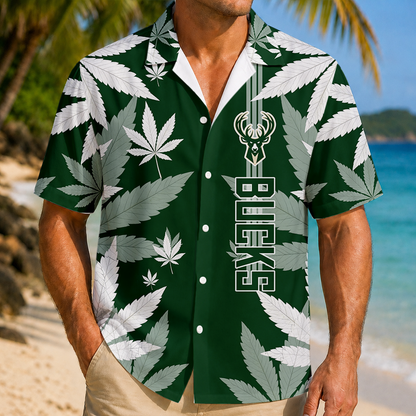 LIMITED EDITION - NEW CUSTOMIZED NBA11 MBU MILWAUKEE BUCKS UNISEX HAWAIIAN SHIRT