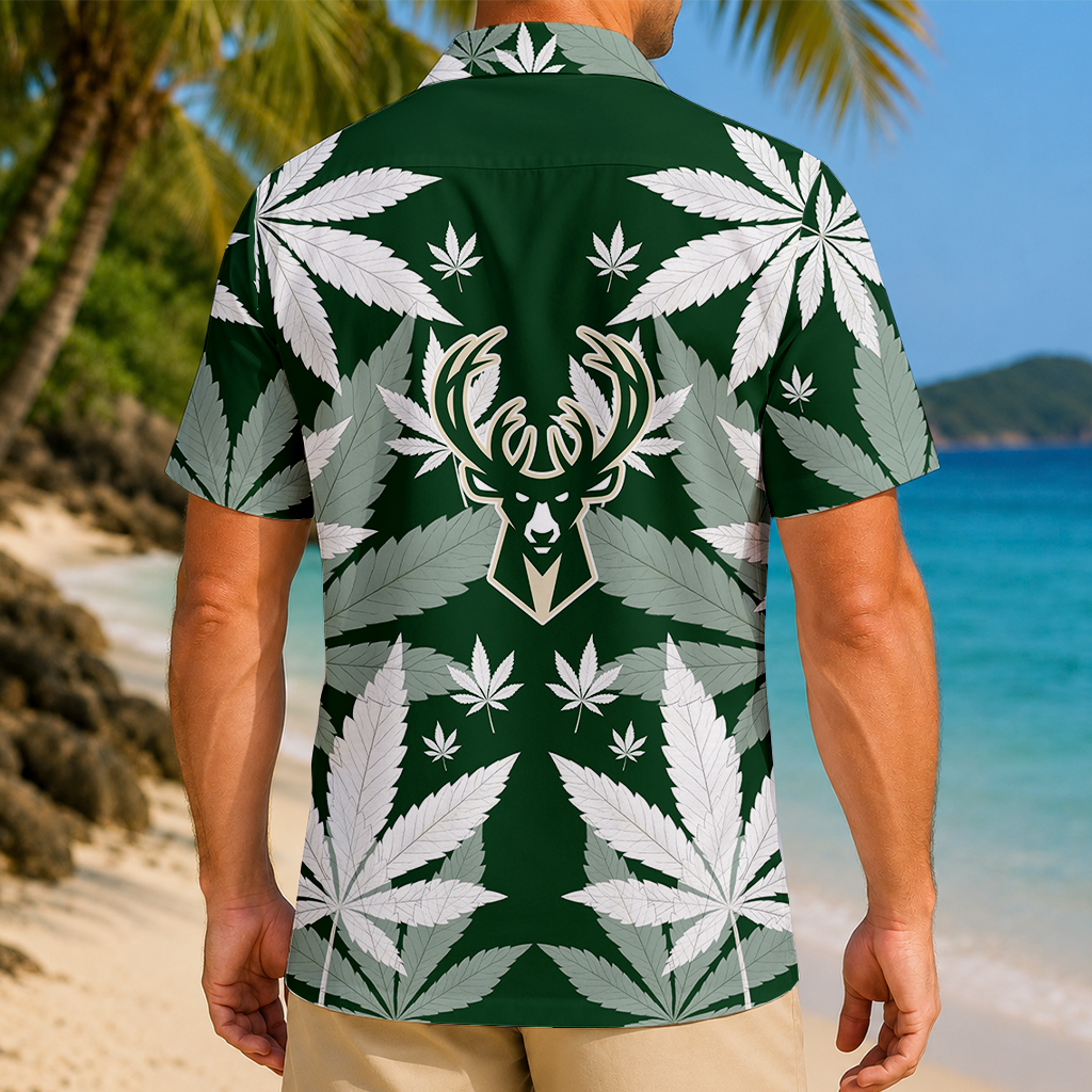 LIMITED EDITION - NEW CUSTOMIZED NBA11 MBU MILWAUKEE BUCKS UNISEX HAWAIIAN SHIRT