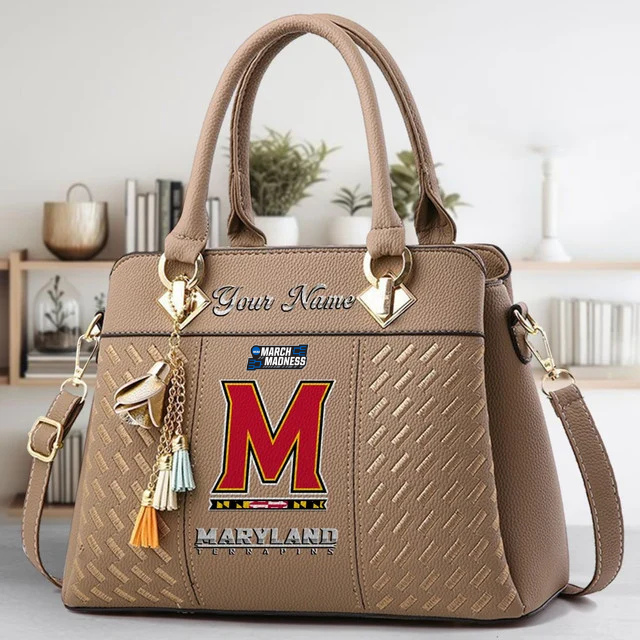 LIMITED EDITION - NEW CUSTOMIZED MAM NCAA11 MLT ML TERRAPINS ZIP HANDBAG MULTICOLOR