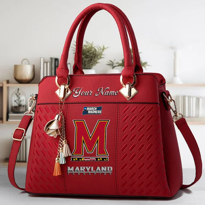 LIMITED EDITION - NEW CUSTOMIZED MAM NCAA11 MLT ML TERRAPINS ZIP HANDBAG MULTICOLOR