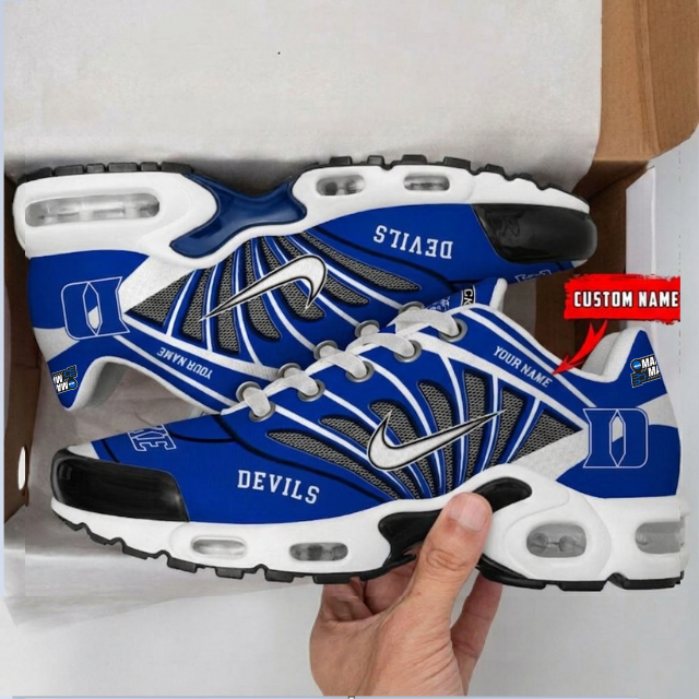LIMITED EDITION - NEW CUSTOMIZED MAM NCAA12 DLD DL DEVILS UNISEX AIR MAX PLUS SNEAKERS