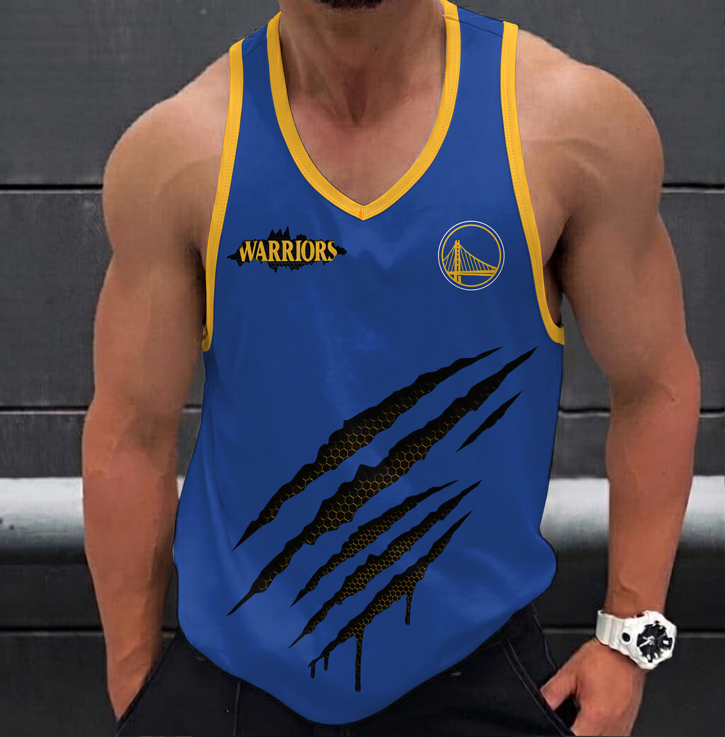 LIMITED EDITION - NEW CUSTOMIZED NBA12 GSW GOLDEN STATE WARRIORS UNISEX TANK TOP