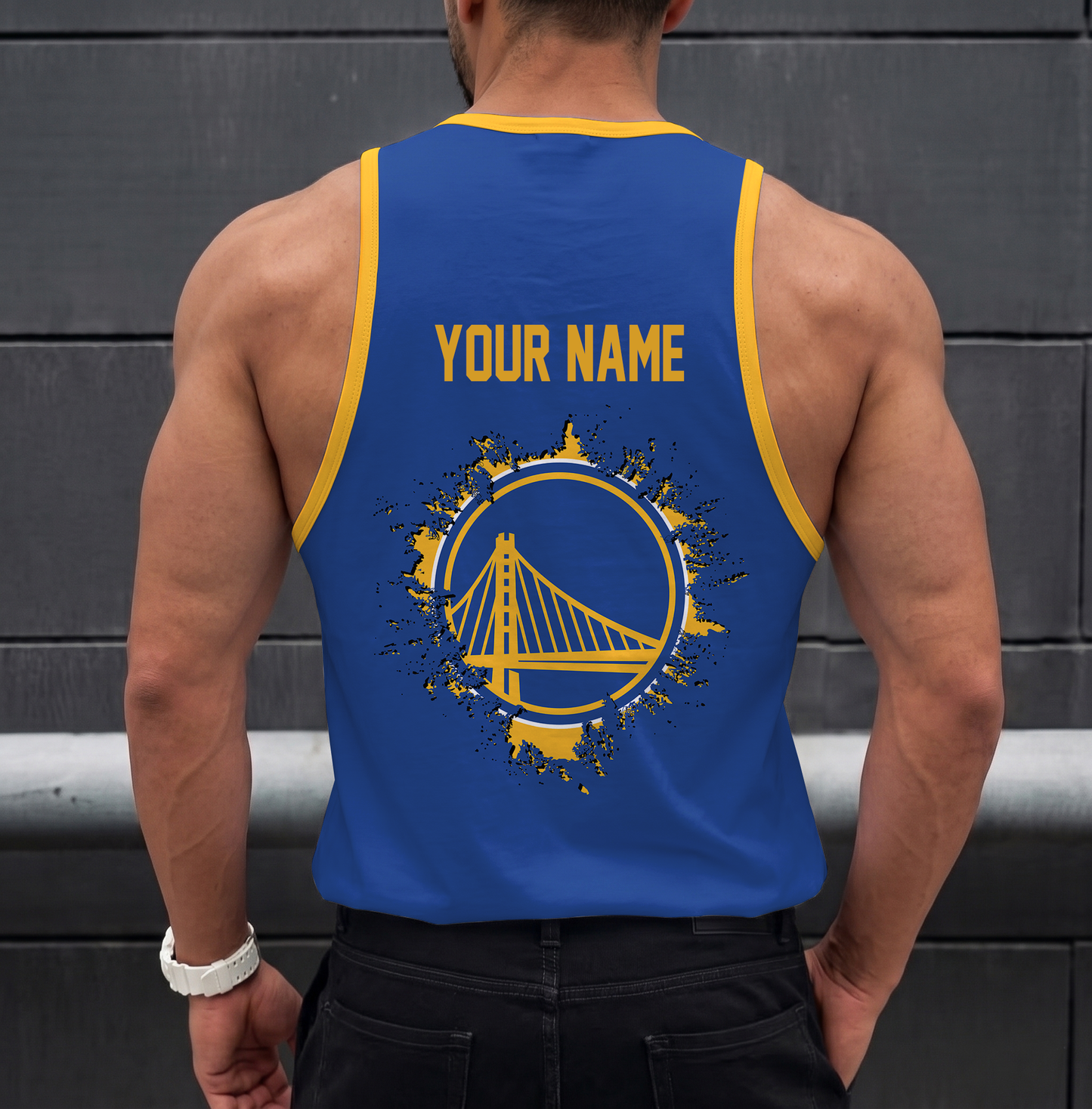 LIMITED EDITION - NEW CUSTOMIZED NBA12 GSW GOLDEN STATE WARRIORS UNISEX TANK TOP