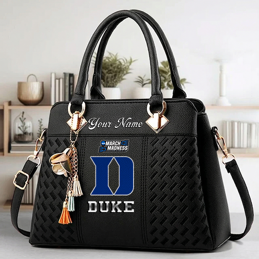 LIMITED EDITION - NEW CUSTOMIZED MAM NCAA12 DLD DL DEVILS ZIP HANDBAG MULTICOLOR