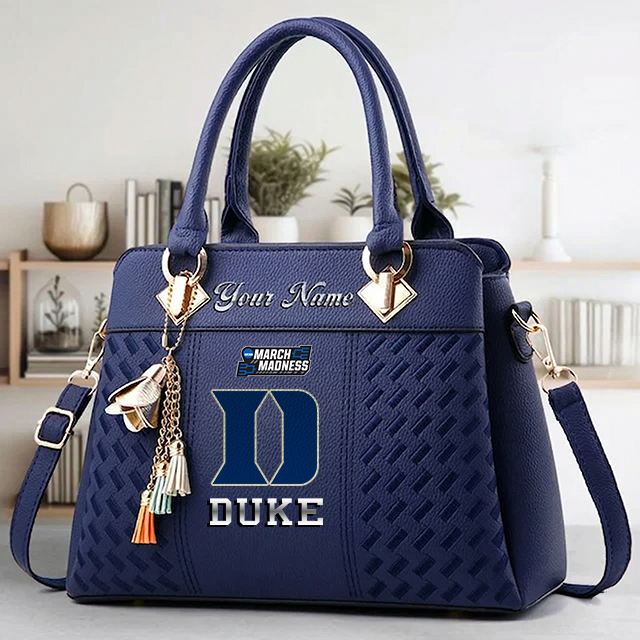 LIMITED EDITION - NEW CUSTOMIZED MAM NCAA12 DLD DL DEVILS ZIP HANDBAG MULTICOLOR