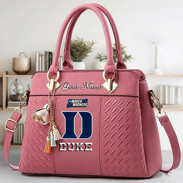LIMITED EDITION - NEW CUSTOMIZED MAM NCAA12 DLD DL DEVILS ZIP HANDBAG MULTICOLOR