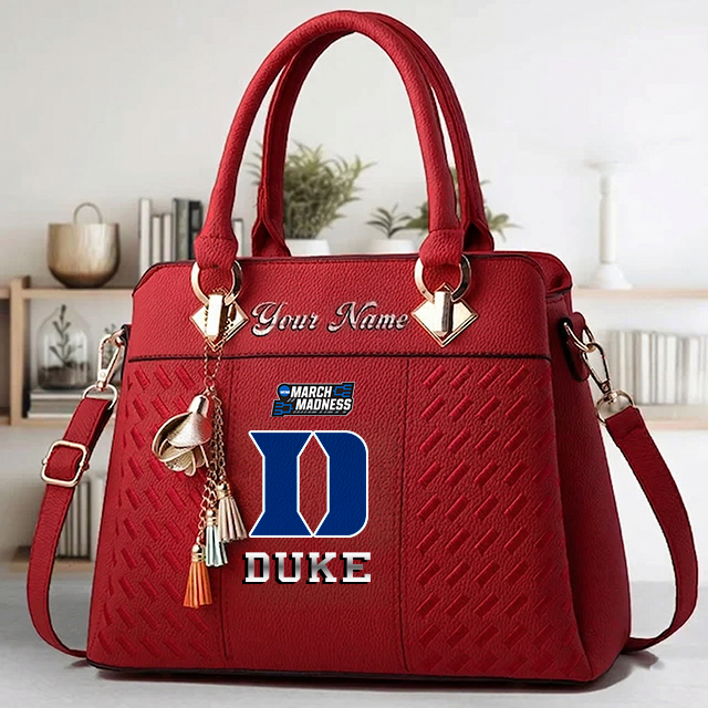 LIMITED EDITION - NEW CUSTOMIZED MAM NCAA12 DLD DL DEVILS ZIP HANDBAG MULTICOLOR