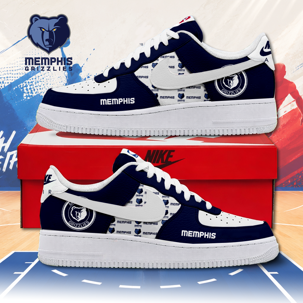 LIMITED EDITION - NEW CUSTOMIZED NBA13 MGR MEMPHIS GRIZZLIES AF1 SNEAKERS